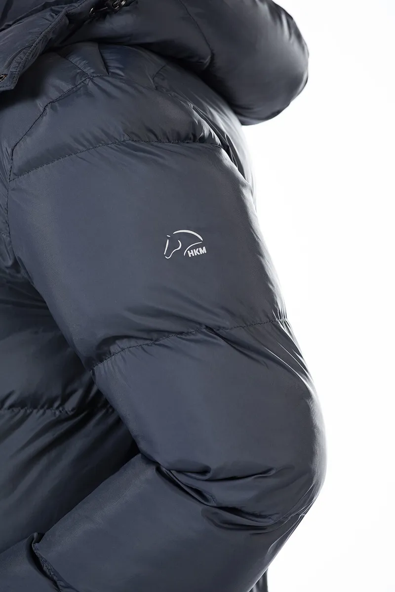 HKM Preston Long Coat Womens in Dark Blue-3